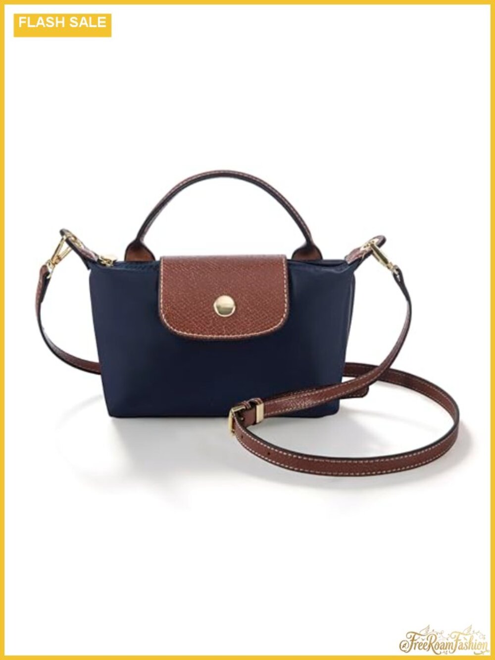 Mini Crossbody Bag Waterproof Nylon Adjustable Strap Shoulder Handbag
